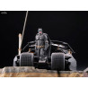 DC Comics The Dark Knight series - Figurine Batman et Batmobile Tumbler in Gotham City, Legacy of Revoltech LR-054