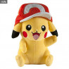 Peluche Pokémon - Pikachu avec casquette
