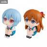 Evangelion: 3.0+1.0 Thrice Upon a Time - Pack figurines Rei Ayanami & Shikinami Asuka Langley, With Gift Look Up