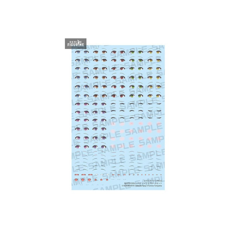 Megami Device - Accessoire pour figurines Plastic Model Kit, Buster Doll Paladin Eye Decal Set M.S.G