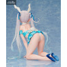 Original Character by DSmile - Chris Aqua Blue figure, Bare Leg