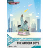 Pack 6 figures The Powerpuff Girls, Mini Diorama Stage
