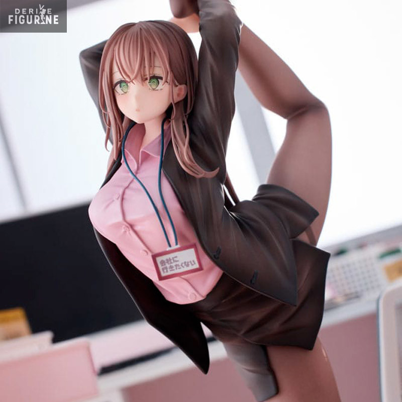 Original Character - Figurine OL-chan Who Doesn't Want to Go to Work Pink