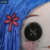 Giant plush Coraline with Button Eyes