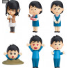 Irasutoya - Pack 6 figurines, Box 01