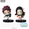 Demon Slayer: Kimetsu no Yaiba - Pack 2 figurines Tanjiro & Nezuko Kamado, mOH!ment Vol.1