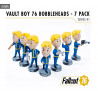Fallout 76 - Pack 7 figures Vault-Tec Vault Boys, serie 1