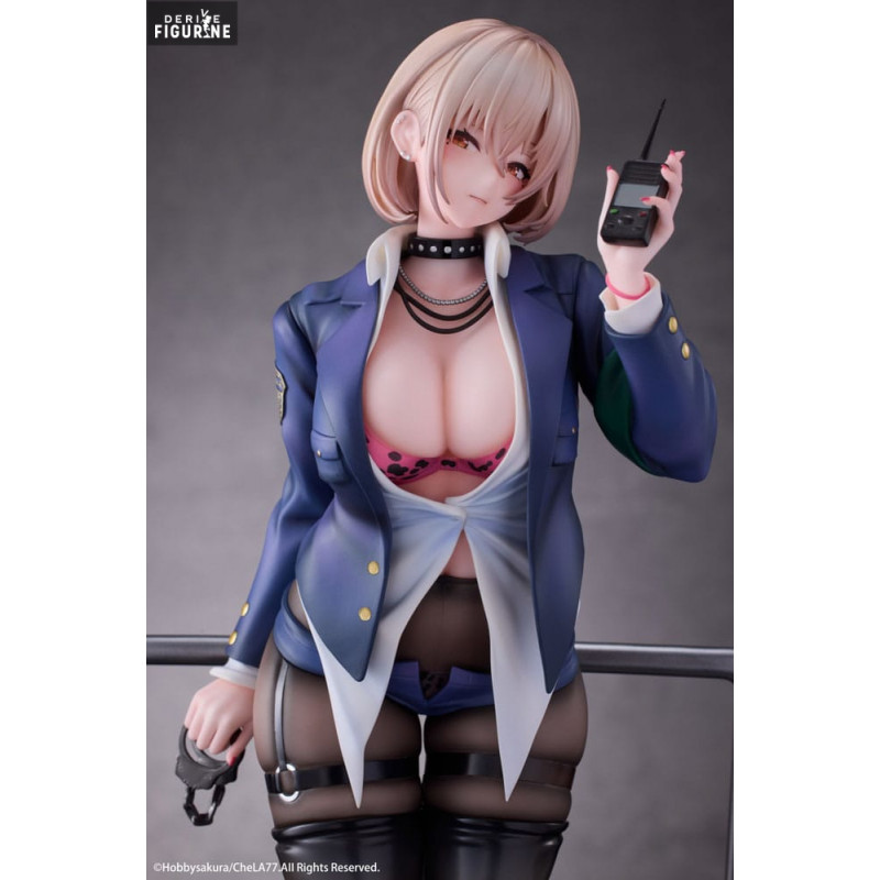 Original Illustration - Naughty Police Woman figure Illustration by CheLA77, Limited Edition