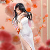 Original Illustration - Figurine Healing-type white chinese dress lady, Mai Okuma Illustration