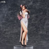 Original Illustration - Figurine Healing-type white chinese dress lady, Mai Okuma Illustration