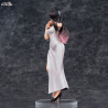 Original Illustration - Figurine Healing-type white chinese dress lady, Mai Okuma Illustration