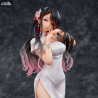 Original Illustration - Figurine Healing-type white chinese dress lady, Mai Okuma Illustration