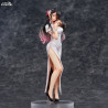 Original Illustration - Figurine Healing-type white chinese dress lady, Mai Okuma Illustration