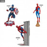 Marvel - Figurine au choix Spider-Man ou Captain America, Marvel Gallery