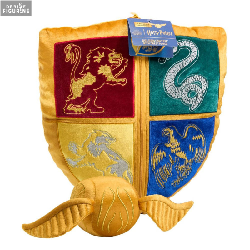 Harry Potter - Quidditch Crest & Golden Snitch plush + cushion