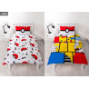 Pokémon - Parure de lit réversible Pikachu Memphis
