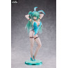 Original Character - Figurine Green Twin Tail Bunny-chan, Fishnet Tights