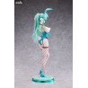 Original Character - Figurine Green Twin Tail Bunny-chan, Fishnet Tights