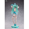 Original Character - Figurine Green Twin Tail Bunny-chan, Fishnet Tights