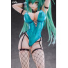 Original Character - Green Twin Tail Bunny-chan figure, Fishnet Tights