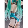 Original Character - Green Twin Tail Bunny-chan figure, Fishnet Tights