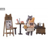 Decorated Life Collection - Pack figurines Tea Time Cats, Cat Town Bakery Staff & Customer Set