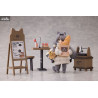 Decorated Life Collection - Pack figurines Tea Time Cats, Cat Town Bakery Staff & Customer Set