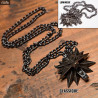 Bijoux The Witcher 3 Wild Hunt - Collier et pendentif Wolf, Classique ou Lumineux
