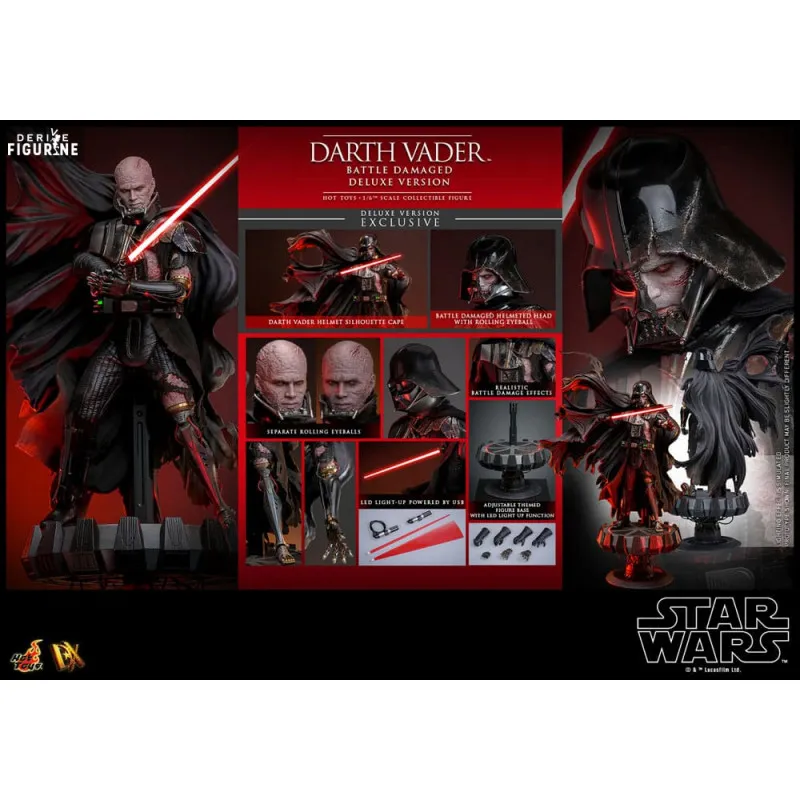 Dark Vador, Battle Damaged Deluxe figure - Star Wars - Hot Toys