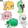 Minecraft plush - Ocelot, Pig, Skeleton, Creeper or Turtle, Mini Crafter