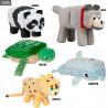 Minecraft plush - Turtle, Panda, Dolphin, Ocelot or Wolf, Adventure