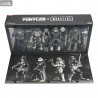 Universal Monsters x Teenage Mutant Ninja Turtles - Pack 4 figures Turtles Black & White