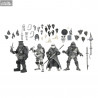 Universal Monsters x Teenage Mutant Ninja Turtles - Pack 4 figures Turtles Black & White