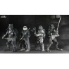 Universal Monsters x Teenage Mutant Ninja Turtles - Pack 4 figures Turtles Black & White