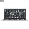 Universal Monsters x Teenage Mutant Ninja Turtles - Pack 4 figures Turtles Black & White