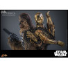 Star Wars Episode V - Figure Chewbacca with Disassembled C-3PO, Movie Masterpiece