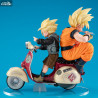 Dragon Ball - Super Saiyan Son Goku, Super Saiyan Son Gohan & Motorbike figure, Desktop Real McCoy EX diorama