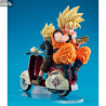 Dragon Ball - Super Saiyan Son Goku, Super Saiyan Son Gohan & Motorbike figure, Desktop Real McCoy EX diorama