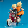 Dragon Ball - Super Saiyan Son Goku, Super Saiyan Son Gohan & Motorbike figure, Desktop Real McCoy EX diorama