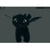 Peluche Dragons 3 - Krokmou ou Light Fury, Glow In The Dark