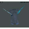 Peluche Dragons 3 - Krokmou ou Light Fury, Glow In The Dark