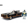 DC Comics - Pack vehicle + figure Batman and Batmobile 1966 or 1989, Build N' Collect