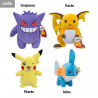 Pokémon - Peluche Ectoplasma, Pikachu, Gobou ou Raichu, série 5