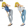 Dragon Ball - Figurine Android 18 ver. Bleu ou Blanc, Glitter & Glamours