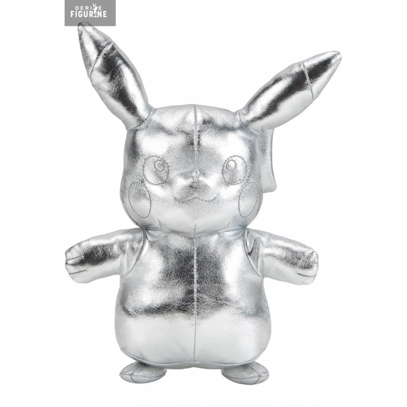 Pokemon - Pikachu plush 25th Anniversary, Silver
