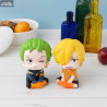 One Piece - Pack figurines Roronoa Zoro & Sanji Future Island Egghead, (with gift) Look Up
