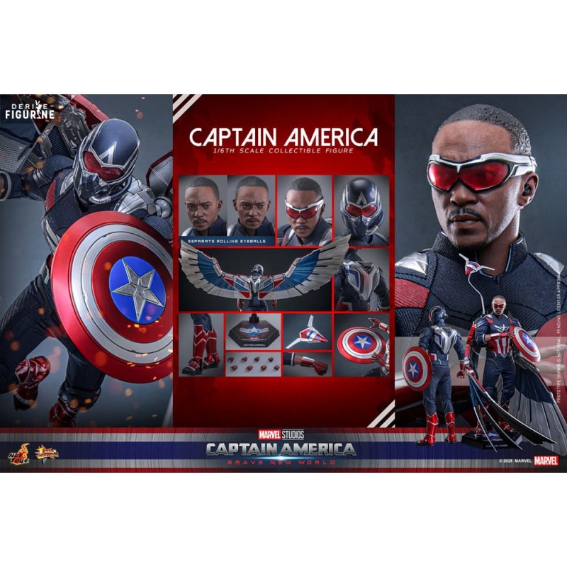 Marvel, Captain America: Brave New World - Figurine Captain America, Movie Masterpiece