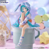 Vocaloid - Figurine Hatsune Miku Rabbit Ear Hood Pajama Blue Color, Noodle Stopper
