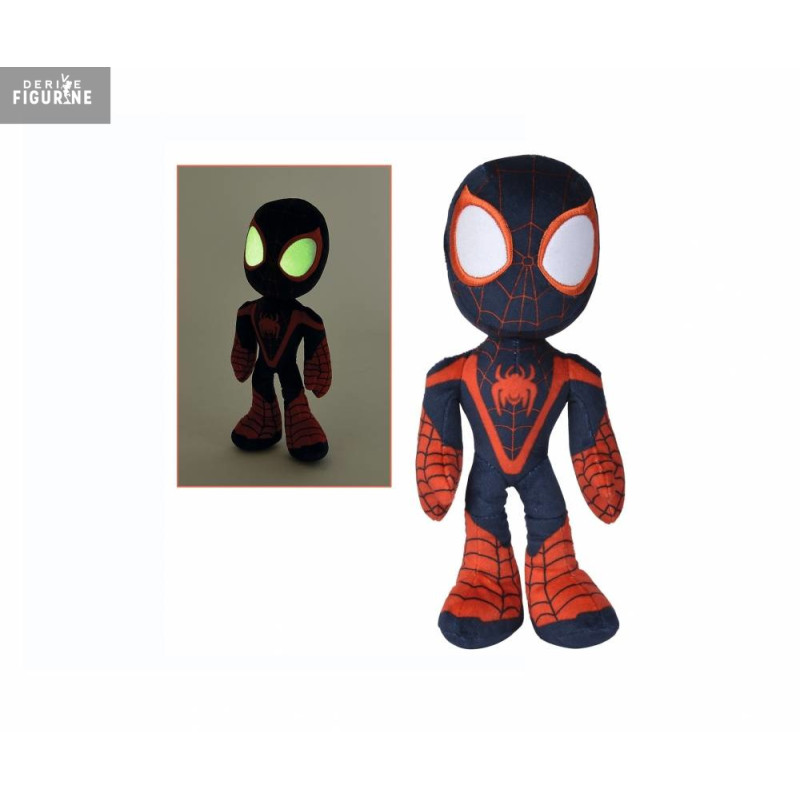 Marvel, Spider-man - Miles Morales plush, Glow In The Dark Eyes