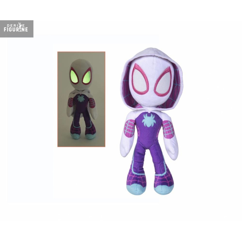 Marvel, Spider-man - Peluche Ghost Spider, Glow In The Dark Eyes